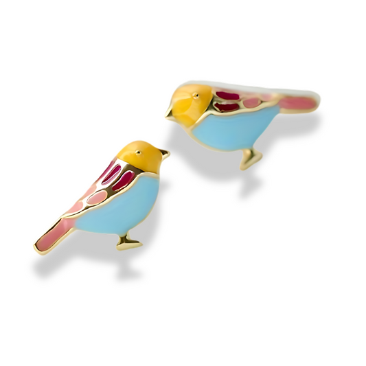 Charmante Bunte Vogel-Ohrringe